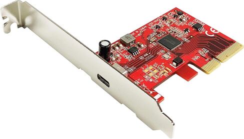 Ableconn PEX-UB159 USB 3.2 الجيل 2x2 (20 جيجا في الثانية) 1-منفذ سي بي سي اي 3.0 بطاقة - USB 3.2 Gen2x2 PCI Express Gen3 x4 Lane محول بطاقة مضيف (وحدة تحكم ASMedia ASM3242) in Kuwait