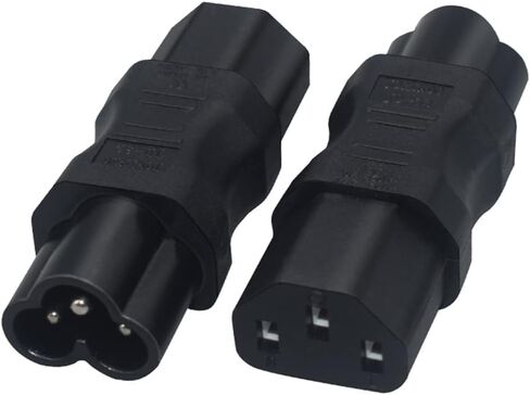 محول طاقة JORINDO IEC320 C6 إلى IEC320 C15 AC، قابس IEC320 C6 3 دبابيس إلى C15 محول تحويل الطاقة بمقبس 3 فتحات، C6 إلى C15 قابس طاقة تمديد، لـ PDU/UPS/العرض/جهاز العرض (C6 إلى C15) in Kuwait