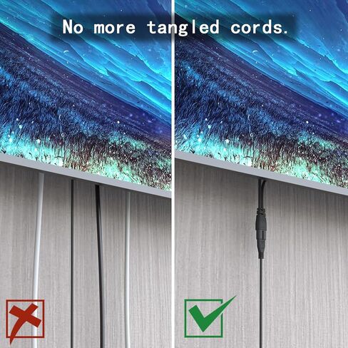 سلك كابل طاقة مقسم Y متوافق مع Apple TV الجيل الأول والثاني والثالث والرابع والخامس (4K)، اثنان في واحد، C8 إلى Dual C7 in Kuwait