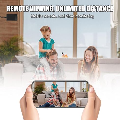 كاميرا مراقبة لاسلكية صغيرة الحجم من fabquality بدقة 1080 بيكسل HD Nanny Cam مع رؤية ليلية للهاتف APP وغرفة الكلب في الأماكن المغلقة والخارجية وقبة الطفل ونظام أمان فوري DSLR Bullet in Kuwait