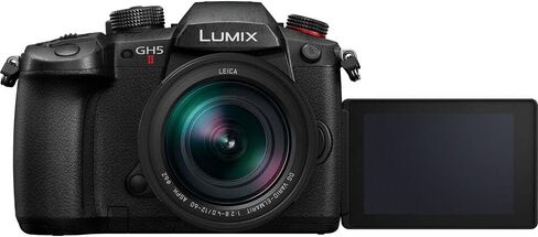 Panasonic Lumix GH5 II Mirrorless Camera with 12-60mm Lens (DC-GH5M2LK) + Panasonic 12-35mm Lens + Sony 64GB Tough SD Card + Color Filter Kit + Wide Angle Lens + Telephoto Lens + More (Renewed) in Saudi Arabia