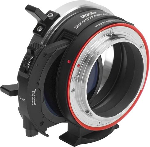 محول عدسة التركيز اليدوي Meike MK-PLTRF-C VND مع محول ND المتغير ومرشحات الأشعة فوق البنفسجية الشفافة لعدسات السينما من سلسلة ARRI PL-Mount لكاميرات Canon EOS R وEOS RP R5 R5C R6 in Saudi Arabia