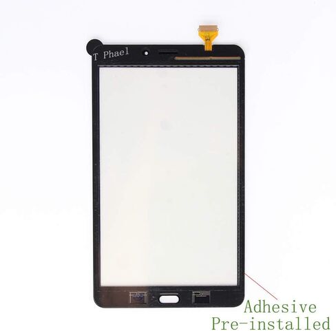 T Phael Black متوافق مع Samsung Galaxy SM-T380، بديل رقمي لشاشة اللمس، لإصدار Tab A 8.0 2017 WiFi، وليس لـ LTE SM-T385 (بدون LCD) مع لاصق وأدوات in Kuwait