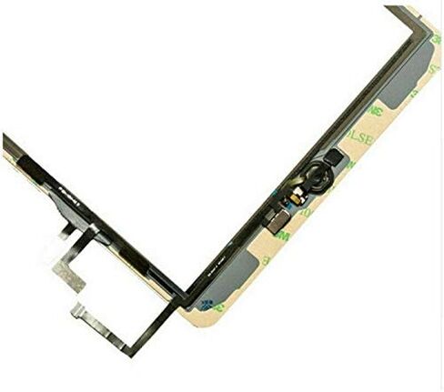 محول رقمي لشاشة تعمل باللمس + زر الصفحة الرئيسية بديل لجهاز iPad Air 1 / iPad 5 5th A1474 A1475 A1476 (أسود) in Kuwait