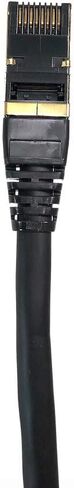 موصلات ميكرو 7 أقدام Cat8 SFTP RJ45 كابل توصيل أسود (E12-007B) in Saudi Arabia