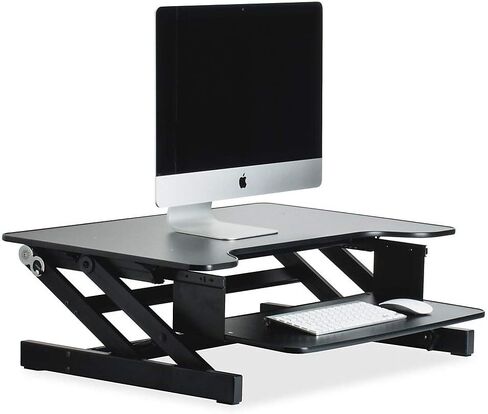 Lorell Sit-to-Stand Monitor Riser, White - LLR99901 in Saudi Arabia