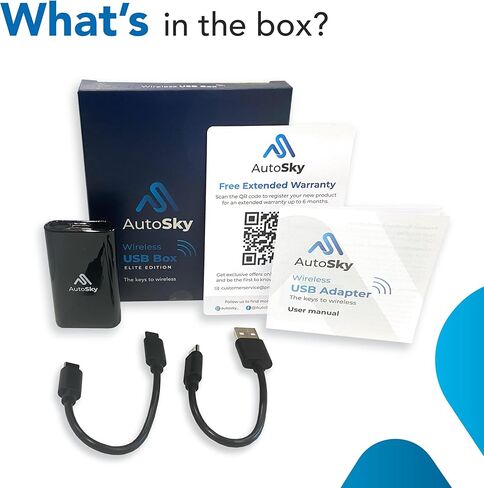 اوتوسكي محول اندرويد تلقائي لاسلكي - احدث محول كاربلاي واندرويد اوتو 2 في 1، تحديثات او تي ايه لايفون in Kuwait