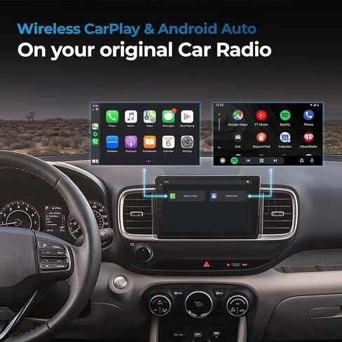 اوتوسكي محول اندرويد تلقائي لاسلكي - احدث محول كاربلاي واندرويد اوتو 2 في 1، تحديثات او تي ايه لايفون in Kuwait