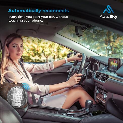 اوتوسكي محول اندرويد تلقائي لاسلكي - احدث محول كاربلاي واندرويد اوتو 2 في 1، تحديثات او تي ايه لايفون in Kuwait