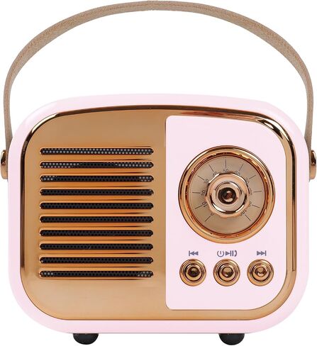 Retro Bluetooth Speaker,Vintage Decor, Gifts for Teen Girls Orange in Kuwait