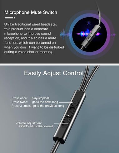 سماعة رأس USB C، سماعة أذن USB من النوع C مع ميكروفون معزول للضوضاء والتحكم في مستوى الصوت مع ستيريو ثقيل، متوافقة مع Samsung S20/S21/Note10 Huawei P30/Mate 30 Google Pixel in Saudi Arabia