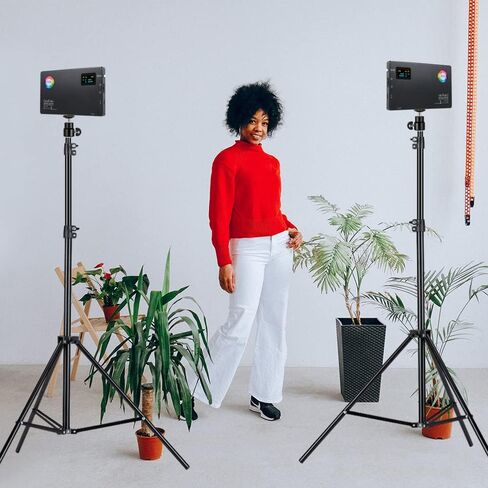 حامل ثلاثي للهاتف الخلوي، حامل ثلاثي القوائم قابل للتعديل مقاس 20 بوصة - 80 بوصة لحامل iPhone للكاميرات ذات رقبة معقوفة وجهاز تحكم عن بعد لتسجيل الفيديو/مدونات الفيديو/البث المباشر/التصوير الفوتوغرافي المتوافق مع معظم الهواتف المحمولة in Kuwait