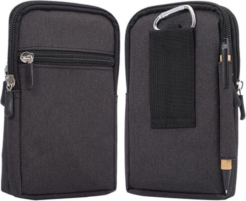 حقيبة مشبك حزام الهاتف الخليوي للرجال، حزمة خصر عمودية للرجال، 6.9 بوصة عالمية للمشي لمسافات طويلة والسفر حزام الخصر حامل حزام حلقة الحافظة للنساء والرجال حزام الهاتف المحمول محفظة حقيبة يد حقيبة حمل لهاتف iPhone 15 Pro Max in Kuwait