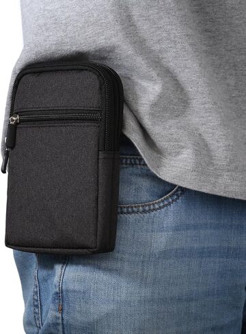 حقيبة مشبك حزام الهاتف الخليوي للرجال، حزمة خصر عمودية للرجال، 6.9 بوصة عالمية للمشي لمسافات طويلة والسفر حزام الخصر حامل حزام حلقة الحافظة للنساء والرجال حزام الهاتف المحمول محفظة حقيبة يد حقيبة حمل لهاتف iPhone 15 Pro Max in Kuwait