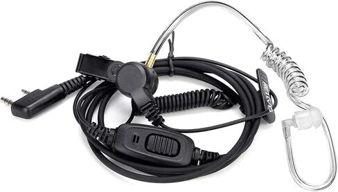 Retevis Security Covert Tube Two Way Radio Earpiece 2 Pin,Coil Tube,Compatible RT22 RT21 RT68 RT22S RT19 RT18 RT15 Baofeng UV-5R Walkie Talkie,Walkie Talkie Earpiece with Mic(1 Pack) in Saudi Arabia