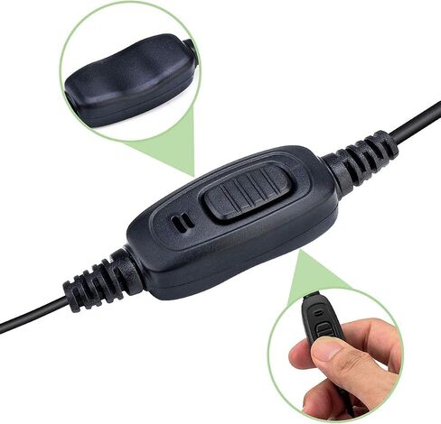 Retevis Security Covert Tube Two Way Radio Earpiece 2 Pin,Coil Tube,Compatible RT22 RT21 RT68 RT22S RT19 RT18 RT15 Baofeng UV-5R Walkie Talkie,Walkie Talkie Earpiece with Mic(1 Pack) in Saudi Arabia