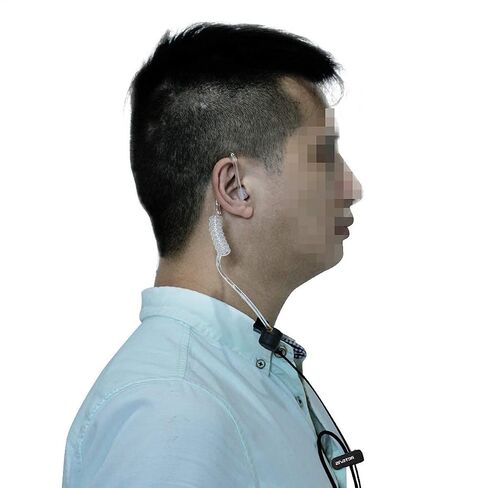 Retevis Security Covert Tube Two Way Radio Earpiece 2 Pin,Coil Tube,Compatible RT22 RT21 RT68 RT22S RT19 RT18 RT15 Baofeng UV-5R Walkie Talkie,Walkie Talkie Earpiece with Mic(1 Pack) in Saudi Arabia