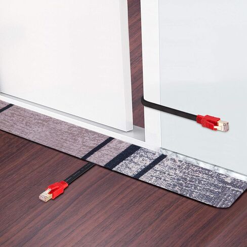 كابل إيثرنت مسطح Mofa هرتز Cat8 بطول 10 أقدام، 26AWG Cat 8 LAN كبل شبكة 40 جيجابت في الثانية 2000 ميجاهرتز عالي السرعة جيجابت احترافي بريميوم SFTP كابل إنترنت متوافق مع Cat7/Cat5/Cat5e/Cat6/Cat6e in Kuwait