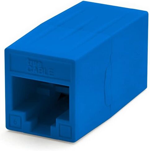 trueCABLE Cat6 Inline Coupler, Unshielded (UTP), PoE++ (4PPoE), UL Listed, ETL Verified, ANSI/TIA 568-2.D Cat 6 Performance Compliant, Female to Female RJ45 Couplers, Gray, 12 Pack in Kuwait