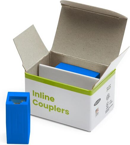 trueCABLE Cat6 Inline Coupler, Unshielded (UTP), PoE++ (4PPoE), UL Listed, ETL Verified, ANSI/TIA 568-2.D Cat 6 Performance Compliant, Female to Female RJ45 Couplers, Gray, 12 Pack in Kuwait