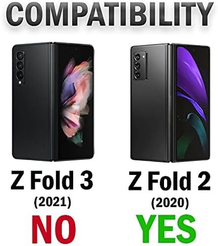 حافظة مع مشبك لهاتف Galaxy Z Fold 2، هاتف Nakedcellphone [أحمر] غطاء صلب نحيف ذو نسيج شبكي وحامل عرض بحزام مخصص لهاتف Samsung Galaxy Z Fold 2 5G (SM-F916) in Saudi Arabia