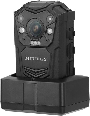 كاميرا MIUFLY 1296P للشرطة مع شاشة عرض 2 بوصة، رؤية ليلية، ذاكرة مدمجة 128 جيجا ونظام تحديد المواقع لإنفاذ القانون in Kuwait