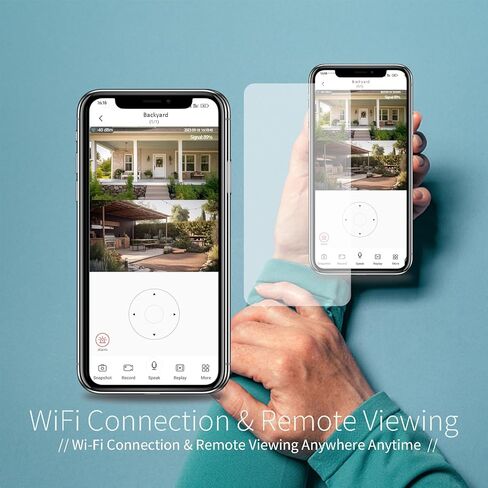 TIENCIY FHD 1080P Light Bulb Security Camera, Dual Lens 360° Wi-Fi Home Security Cameras Wireless Outdoor/Indoor Color Night Vision, Motion Tracking, Audible Alarm, Easy Installation IP Cameras in Kuwait