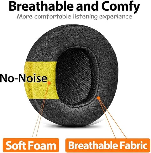 Earpads Compatible with LS31 LS41 LS35X LS50X Headset with Microphone Foam I Replacement Ear Cushion (Breathable Mesh) in Kuwait