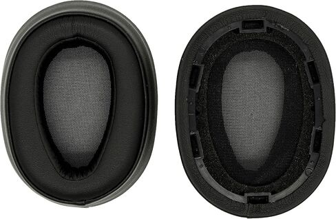 وسائد أذن بديلة ممتازة WH-H900N/وسائد أذن MDR-100ABN متوافقة مع سماعات الرأس Sony WH-900N وSony MDR-100ABN (أسود). جلد بروتين ممتاز | رغوة عالية الكثافة | راحة كبيرة in Kuwait