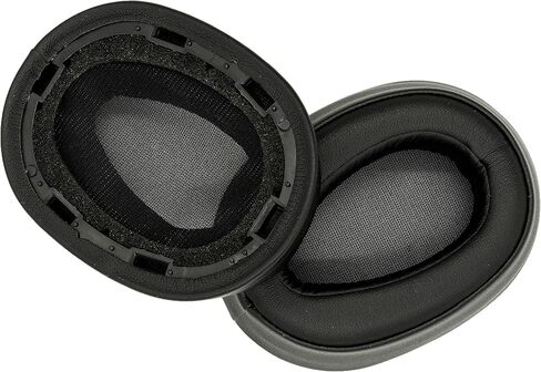 وسائد أذن بديلة ممتازة WH-H900N/وسائد أذن MDR-100ABN متوافقة مع سماعات الرأس Sony WH-900N وSony MDR-100ABN (أسود). جلد بروتين ممتاز | رغوة عالية الكثافة | راحة كبيرة in Kuwait