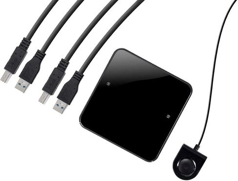 Monoprice 2x4 USB 2.0 Peripheral Sharing Switch, Allows 2 Computers to Share 4 USB Devices in Kuwait