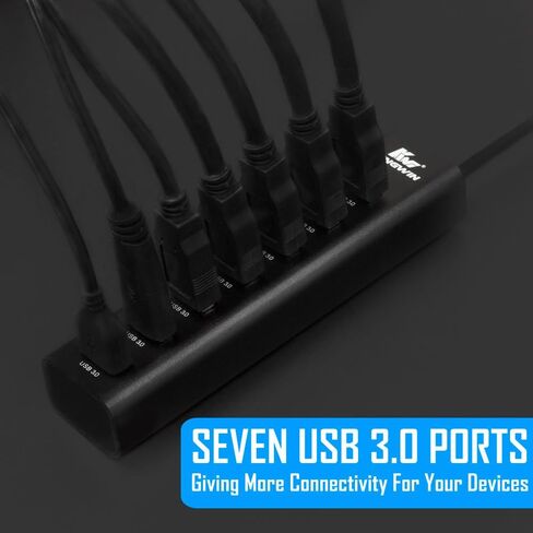 موزع بيانات Kingwin Kingwin USB 3.0 محمول 4 منافذ فائق النحافة لـ Macbook، Mac Pro Mini، iMac، Chromebook، Surface Pro، USB Flash Drive، Mobile SSD, Notebook PC, XPS، والمزيد in Kuwait