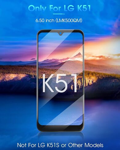 for LG K51 Screen Replacement, LCD Display with Frame Touch Digitizer for LG K51 K500 K500KM K500MM LMK500MM K500UM 6.5 inch Touch Screen Full Assembly with Repair Tools in Saudi Arabia