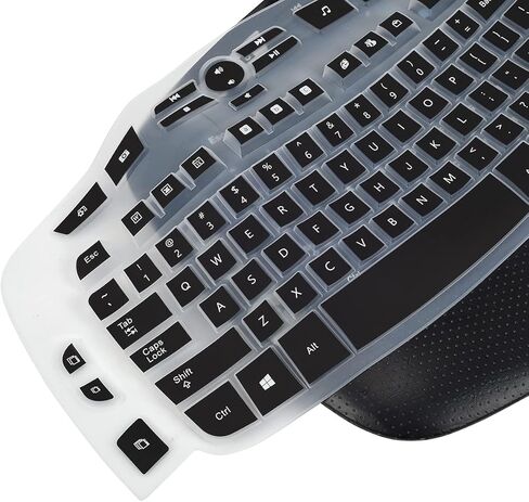 غطاء لوحة المفاتيح متوافق مع لوحة المفاتيح Logitech K350 MK550 MK570 اللاسلكية Wave، Logitech K350 MK550 MK570 غطاء حماية لوحة المفاتيح - نعناعي in Kuwait