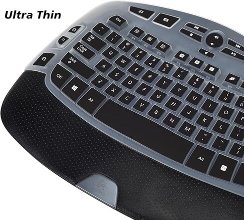 غطاء لوحة المفاتيح متوافق مع لوحة المفاتيح Logitech K350 MK550 MK570 اللاسلكية Wave، Logitech K350 MK550 MK570 غطاء حماية لوحة المفاتيح - نعناعي in Kuwait