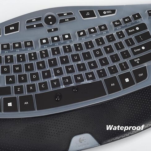 غطاء لوحة المفاتيح متوافق مع لوحة المفاتيح Logitech K350 MK550 MK570 اللاسلكية Wave، Logitech K350 MK550 MK570 غطاء حماية لوحة المفاتيح - نعناعي in Kuwait