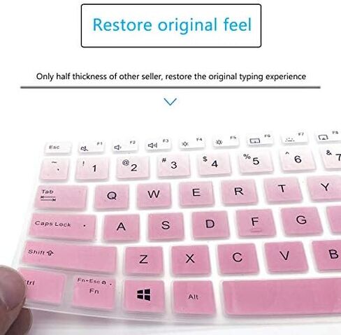 Keyboard Cover Skin for ASUS Laptop L210 L210MA-DB01 Ultra Thin 11.6" Laptop and 13.3" Asus VivoBook S13 S333EA S333JA S333JP Laptop US Keyboard Cover (Not fit Model E203 L410)-GradualPink in Saudi Arabia