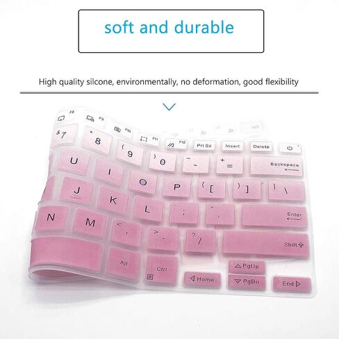 Keyboard Cover Skin for ASUS Laptop L210 L210MA-DB01 Ultra Thin 11.6" Laptop and 13.3" Asus VivoBook S13 S333EA S333JA S333JP Laptop US Keyboard Cover (Not fit Model E203 L410)-GradualPink in Saudi Arabia