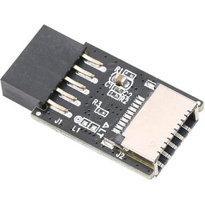 Sanpyl USB2.0 to Type E Adapter, USB2.0 9PIN to Type C Front Type E 20 Pin Durable Motherboard USB2.0 9PIN Female to Type E Expansion Card in Kuwait