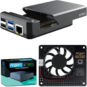 حافظة ارجون نيو مع قبعة مروحة تبريد لجهاز راسبيري بي اي 4 | تدعم الكاميرا وشاشة LCD | يمكن الوصول إلى دبابيس جي بي اي او وبي او in Kuwait