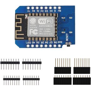 5 قطع ESP8266 ESP-12 ESP-12F NodeMcu D1 وحدة WeMos Lua 4M بايت WLAN WiFi قاعدة لوحة تطوير الإنترنت على ESP8266 ESP-12F، متوافقة مع WeMos Mini in Kuwait