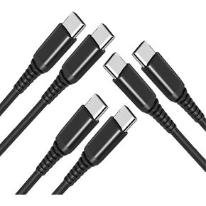 كابل tekSonic USB من النوع C إلى USB C 60W PD بطول 6.6 أقدام/2 متر، [10 عبوات] سلك شاحن سريع USB من النوع C متوافق مع MacBook Pro وiPad Mini 6 وiPad Air 4 وiPad Pro وGalaxy S23 S21 Ultra Note 20 وPixel in Kuwait