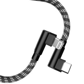 AGOZ 6FT Apple MFI Certified Lightning to USB C Cable 90° Right Angle Fast Charger Cord Compatible with iPhone 14, iPhone 13, 12 Pro max, iPhone SE, 11 PRO MAX, iPhone Xs XR X, iPhone 8 7 6S 6 5
