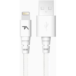 Tech Armor Apple MFi Certified Lightning Cable to USB A - 2FT Space Grey - Tough-Braided Extra-Strong Jacket - Sync/Charge iPhone & iPad in Kuwait
