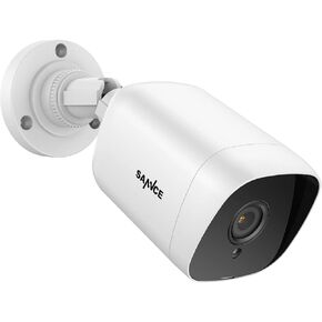 SANNCE 1080p كاميرات مراقبة منزلية سلكية مع رؤية ليلية EXIR بطول 100 قدم، IP66 مقاومة للماء لكاميرا المراقبة الأمنية الخارجية، تعمل مع DVR من طرف ثالث، بدون مصدر طاقة وكابل، كاميرا فقط in Kuwait