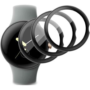 [3 Pack] Screen Protector Compatible with Google Pixel Watch, 3D Curved Full Coverage PET Soft Screen Protector for Google Pixel Watch Smartwatch [Scratch Resistant] [Bubble Free] (Not Tempered Glass) in Kuwait