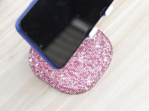 Bling Rhinestone Crystal Phone Stand, Adjustable Cell Phone Stand, Phone Holder for Desk, Desktop Holder, Cradle Compatible with iPhone Samsung Smartphones SL (Champagne) in Kuwait