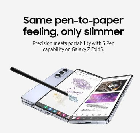 Galaxy Z Fold 5 S Pen Fold Edition Replacement for Samsung Galaxy Z Fold 5 5G S Pen Galaxy S Pen Fold Edition Touch Stylus, Included Carry Storage Pouch + Nibs (Black Pen+Case) in Kuwait