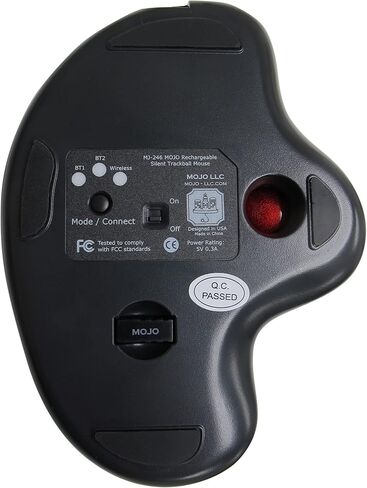 MOJO Perfect Grip Dual Mode Silent Vertical Ergonomic Mouse - Bluetooth/Wireless Optical Mouse w/Adjustable Sensitivity and Quiet Buttons in Kuwait