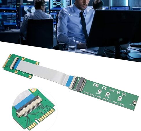 Dilwe Adapter Card Mini PCIE to NVMe M.2 NGFF SSD Converter for 2230/2242/2260/2280 Support SSD Module Based on M.2 Slot 3 PCIe/M.2 Key M Card in Saudi Arabia